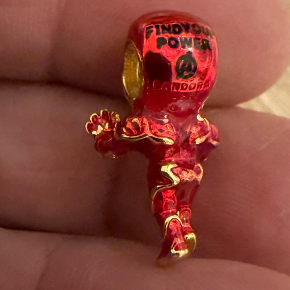 Pandora Red and Gold Charm - Picture 2 of 4